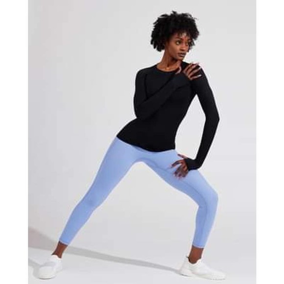 Buffbunny Synergy Long Sleeve Cutout Back Seamless Workout Top Black Size XS - Picture 4 of 13